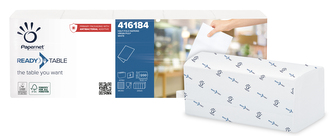 Ubrousky skládané Interfold Superior Ready Table, bílé, 2 vr., sklad 1/2, 8000 ks