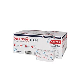 Ručníky skládané V Superior DefendTech, 2 vr., bílé, 3150 ks