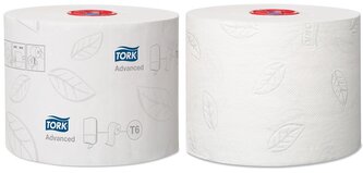 Toaletní papír v roli Tork Mid-size Advanced, 2 vr., celulóza, 100 m, 27 ks, T6
