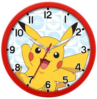 Nástěnné hodiny Pokémon: Pikachu (průměr 25 cm)
