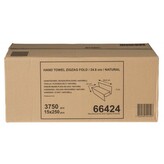 Ručníky skládané Tork Natural ZZ, 2 vr., béžové, 3750 ks, H3