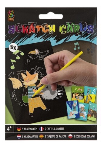 Škrabací obrázky - liška