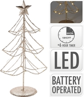 Stromek s hvězdou LED zlatý