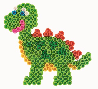 Destičky XL pro zažehlovací korálky 5 ks, dino