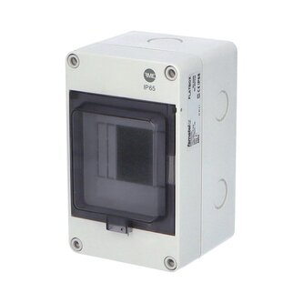 Rozvaděč FlatBOX 5904 IP65, 4mod., na omítku, průhl. dveře, 170x105x112mm