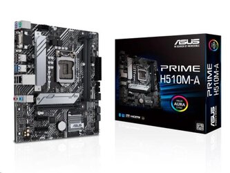 ASUS MB Sc LGA1200 PRIME H510M-A, Intel H510, 2xDDR4, 1xDP, 1xHDMI, 1xVGA, mATX