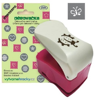 Obrysové děrovačky s embossing efektem - Motýl