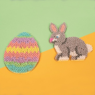 Destičky pro zažehlovací korálky 10ks, zajíc a vajíčko