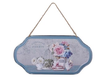 Cedule plechová  310x160mm, na zavěšení, Jardin