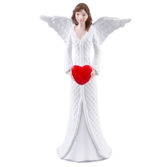 Keramický andělíček se srdcem