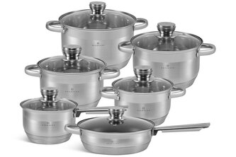 Sada hrnců a pánví z nerezové oceli - 12ks