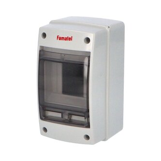 Rozvaděč Acqua 3902-TTB IP65, 2/4mod., na omítku, průhl. dveře, 171x100x100mm