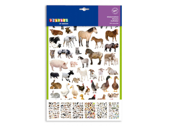 Samolepky- zvířata, 300 ks