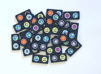 Domino- tm.modrý kámen, vesmír