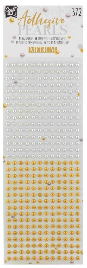 Samolepící perly- ,, Medium", 372 ks stříbrnozlaté