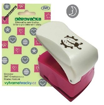 Obrysové děrovačky o velikosti 25 mm - měsíc přerušovaný