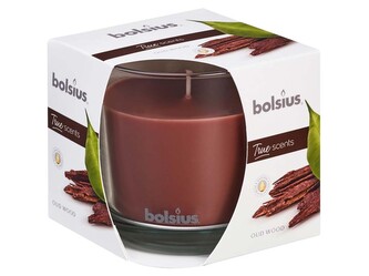 Bolsius Aromatic 2.0 Vonná svíčka ve skle, 95x95mm, Oud wood