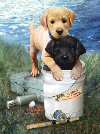 Malování podle čísel 22x30 cm - Štěňata