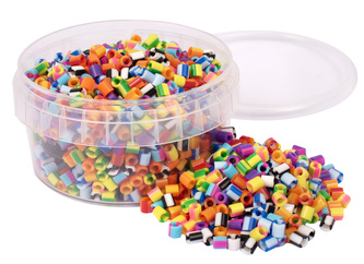 Zažehlovací korálky 1000ks - pruhované