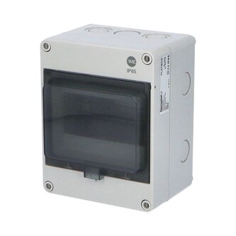 Rozvaděč FlatBOX 5906 IP65, 6mod., na omítku, průhl. dveře, 170x135x114mm