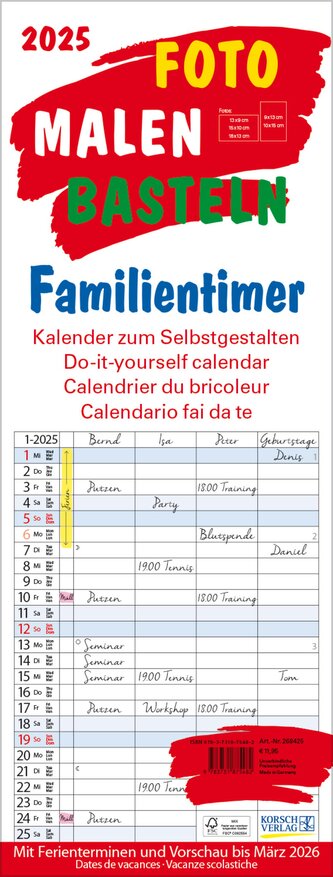 Foto-Malen-Basteln Familientimer 2025