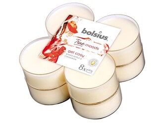 Bolsius Aromatic 2.0 Vonné čajové svíčky Maxi 8ks, Get cosy