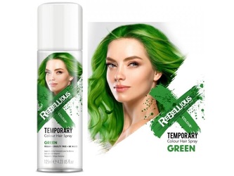 Dočasný barevný sprej na vlasy, 125 ml - Zelený "Green"