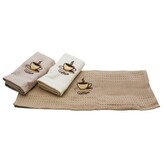 Kuchyňské utěrky 40x40cm, dárkové balení 3ks, Cofee