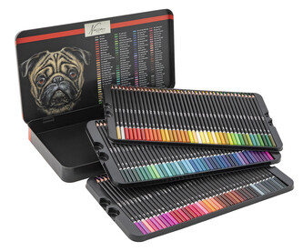 Sada barevných pastelek, 120ks