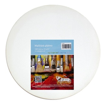 Plátno kulaté průměr 30 cm, 380 g/m2, 100% bavlna, 3x šepsováno