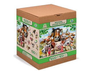 Dřevěné puzzle Farmářský život XL,1010 dílků