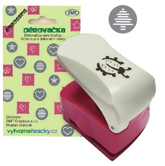 Obrysové děrovačky o velikost výseku 25 mm - strom s pruhy