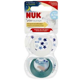 401988 SMOCZEK SILIKONOWY STAR DAY & NIGHT 6-18 2SZT 539426, 176290