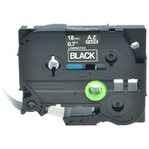 Kompatibilní páska s Brother TZ-S345/TZe-S345 18mm x 8m extr.adh. bílý tisk/černý podklad