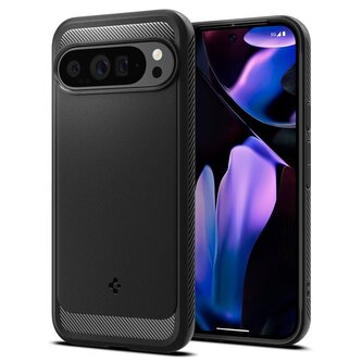 Spigen Rugged Armor, matte black - Google Pixel Pro 2024 XL