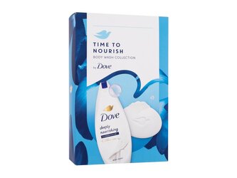 Dove Time To Nourish sprchový gel Deeply Nourishing 250 ml + tuhé mýdlo Beauty Cream Bar 90 g