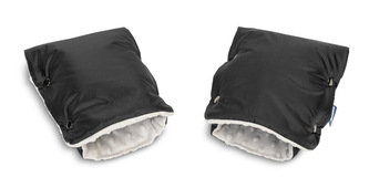 RĘKAWICZKA/MUFKA DO WÓZKA - MINKY BLACK