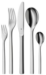 WMF Atria sada příborů, 12x lžíce, 12x vidlička, 12x nůž, 12x lžička, 12x dezertní vidlička, (60 kusů), nerezová ocel