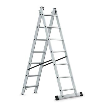 žebřík   7 příček Al dvoudílný univ.