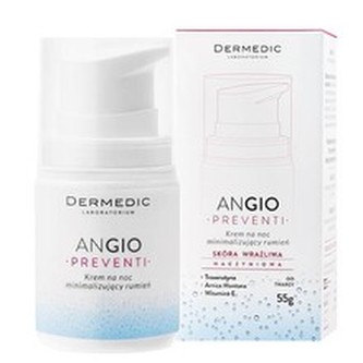 Dermedic ANGIO Preventi - Noční krém kryjící zarudnutí pleti 55 ml pro ženy