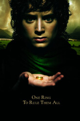 Umělecký tisk Pán prstenů - One ring to rule them all, 26.7 × 40 cm