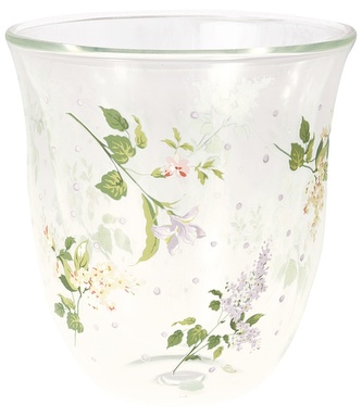 Zdobená sklenička Asta White