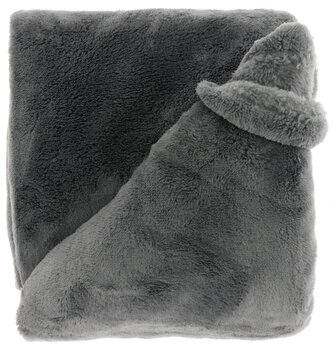 Jemný přehoz Justin tmavě šedý