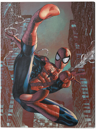 Obraz na plátně Spider-Man - Web Sling, 2 cm - 80×60 cm