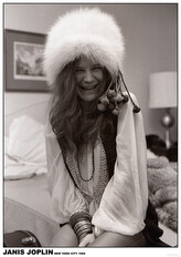 Plakát, Obraz - Janis Joplin - New York Hotel, December, 19 1969, 59.4 × 84 cm