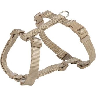 H-postroj PREMIUM, písková - M-L:hruď:52-75cm/20mm