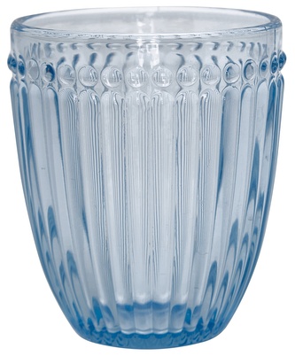 Zdobená sklenička Alice Pale Blue