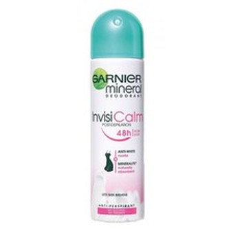 Garnier Invisi Mineral Calm ( citlivá pleť ) - Zklidňující deodorant antiperspirant ve spreji 150 ml pro ženy