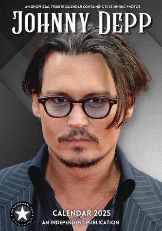 Kalendář 2025 Johnny Depp, A3
