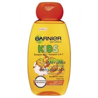 Garnier Natural Kids 2 v 1 - Šampon s vůní meruňky 250 ml unisex